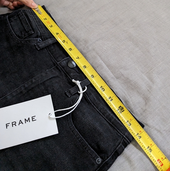 FRAME Le Slim Palazzo Wide Leg Pants Jeans Crescent - Picture 4 of 15